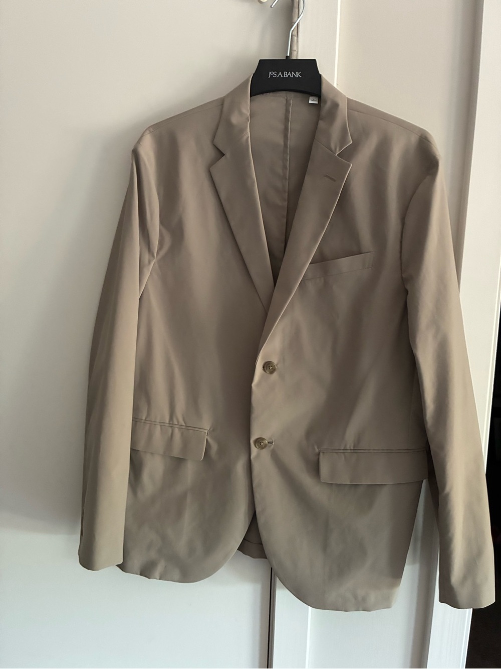 Men's modern Beige Two-Button Sport Coat Blazer